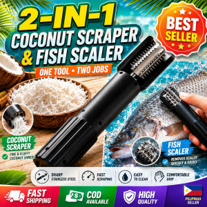 Fish Scale Cleaner Buko Scraper Portable Stainless Steel 2 IN 1 Kitchen Tool Rechargeable