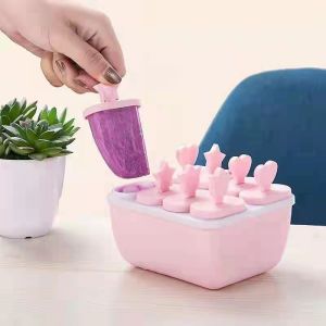GM.Ice Cream Mold Cartoon Homemade Ice Cream Popsicle House Model Making Box