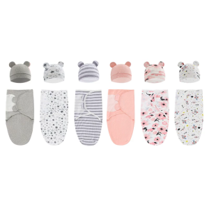 Bông mềm trẻ SƠ SINH SWADDLE chăn Muslin khăn quấn cho trẻ sơ sinh trẻ em chăn quấn túi Ngủ Đồ Bộ kèm mũ