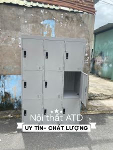 Tủ hồ sơ locker 9 ngăn cao 1m8 ngang 1m2 sơn tĩnh điện hộc lớn như hình