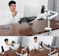 Holder Bracket Anti Slip Laptop dan Tablet Multifungsi Material Alumunium Kokoh Tinggi 29 cm Adjustable Sesuai Gambar. 