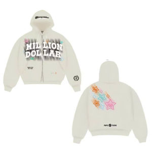 Áo Khoác Hoodie MILLION DOLLAR Túi Trong Khoá Kéo 2 Đầu Nam Nữ Form Boxy Cánh Dơi Dài Tay Áo Nỉ Bông Chống Nắng Thu Đông