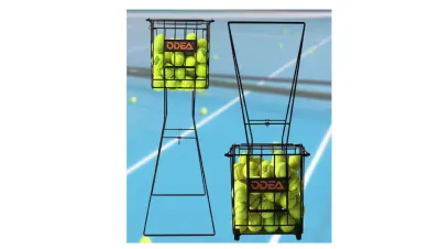 Odea wheeled tennis ball basket hopper cart picker J-815