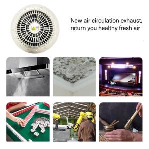 Low Noise 4500RPM Duct Fan Exhaust Blower 12V Ventilation Fan for Bathroom Kitchen Chicken Coop Greenhouse and Warehouse