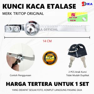 KUNCI KACA ETALASE GESER HIGH QUALITY 140 MM / SHOWCASE GERGAJI LEMARI KACA JEPIT GLASS DOOR TEBAL / Kunci Etalase Kaca Gergaji 140mm / Kunci Etalase Kaca Geser / Kunci etalase kaca kunci lemari kaca / Kunci Kaca Etalase Buaya Gergaji