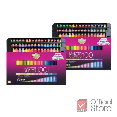 [ราคาพิเศษ 2 กล่อง] Master Art สีไม้ ดินสอสีไม้ แท่งยาว 100 สี รุ่นใหม่ จำนวน 2 กล่อง