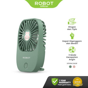 ROBOT RT-BF25 USB Mini Fan 1200mAh Portable 3 in 1 Original - Garansi 1 Tahun