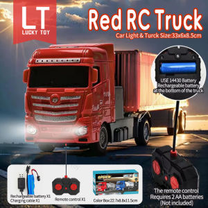 Remote Control Car RC Truck Remote Control Engineering Vehicle Semi Trailer Childrens Toy