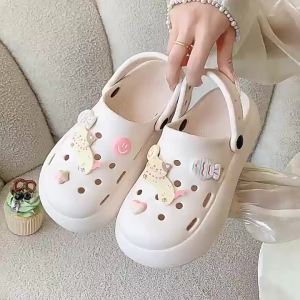 [Free Shipping] Cute Kitten Slippers Thick-Soled Clogs WomenS Summer Outdoor Wear 2026 New Style Breathable And Non-Slip Sandals
