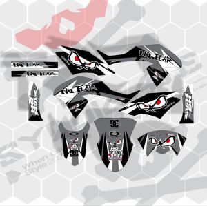 Decal/Stiker klx bf- crf150L-WR155/Gordon/ DTracker full body(Bisa ganti warna+nama+no)