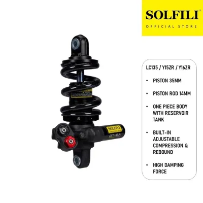 SOLFILI LC135/Y15/Y16/RS150( 203MM/208MM/229MM) ADJUSTABLE MONOSHOCK GT-2A SERIES (BLACK /YELLOW) GT2A MONO