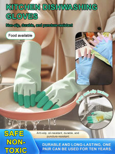 Durable Household Gloves Waterproof Cleaning Gloves Multi Purpose Hand Protection Home Kitchen Rubber Gloves