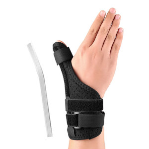 Băng Cổ tay thể thao bảo vệ với thanh băng Hỗ trợ co giãn thấm hút ẩm Vải ngón tay cái cổ tay ổn định cho quần vợt cầu lông