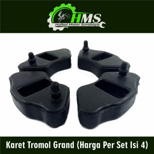 Karet Tromol Grand (Harga Per Set Isi 4) - Rubber Seat Bantalan Tahanan Ganjalan Ganjal Ganjel Ger Gear Gir Roda Belakang Honda Astrea Prima Supra Lama Old 100cc Legenda Supra X Supra Fit Lama Star Supra XX