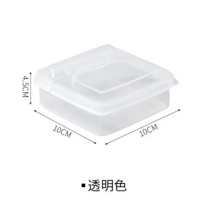 Kotak penyimpanan Keju Mini Box Transparan Tempat Mentega penyimpanan Tirisan Buah