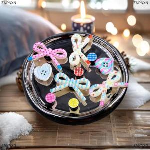 [COD] ZNPNXN 10ชิ้นรองเท้าแตะผูกโบว์น่ารักประดับด้วยกระดุมลายจุดแบบเรียบง่ายรองเท้าหัวเข็มขัดรองเท้าแตะชายหาดฤดูร้อนเครื่องประดับรองเท้า DIY