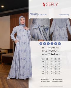 SEPLY GAMIS NOURA 12 TERBARU DRESS KEKINIAN DAILY CASUAL KONDANGAN KULIAH PREMIUM TERMURAHH