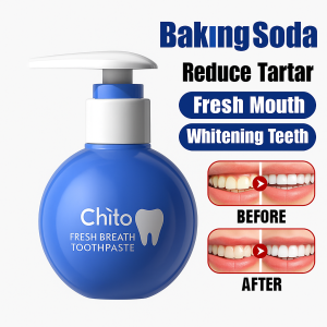 Baking Soda Whitening Toothpaste Removes Yellowing Bad Breath and Stains Mint Fresh Breath Cleans Probiotic Toothpaste小苏打口气去牙渍牙膏