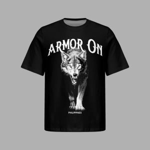 Casual Original Armor On - MenS Dri-FitRAVENOUS WOLF Printed Sportswear Training Round Neck Shirt