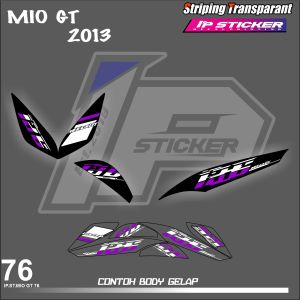 MIO GT 2013 (COD) STIKER STRIPING MOTOR YAMAHA MIO GT - STIKER LIST GRAFIK SIMPLE WARNA VARIASI DESAIN RACING HOLOGRAM DAN TRANSPARAN BISA COD IP. KODE 76