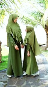 Baju Muslim Wanita Dewasa Premium Noura Set Baju Muslim Plus Jilbab Instant