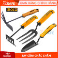 Bộ dụng cụ làm vườn INGCO dụng cụ xới đất cây đào đất cào xới đất làm vườn đi cắm trại xẻng đào đất cuốc đất.