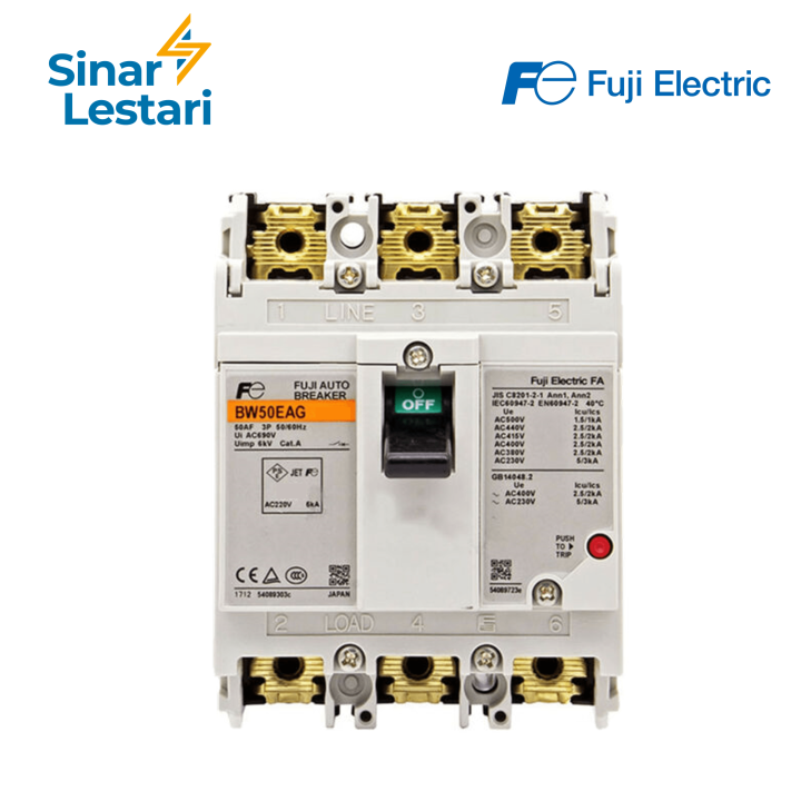 FUJI ELETTRICO SA63R 3P 60A 600V Interruttore Auto EUR 112,37 - IT