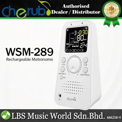 Cherub WSM-289 Rechargeable Digital Metronome For Piano Violin Guitar Drum (WSM289)