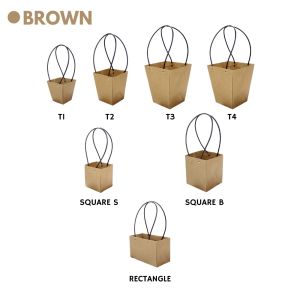 Flower Packing Paper Bag Gift Box Tas Bouquet Flower Handbag BloomBag KB1005