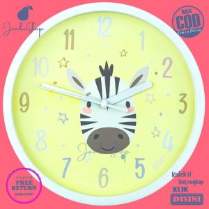 Jam Dinding Analog Karakteranak Elephant Alari AL1919 Dekorasi Rumah BestSeller Besar