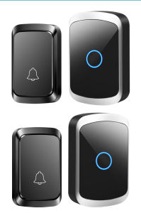 Smart Wireless Doorbell (No Socket Required) - 300 meters / 984 feet ultra-long range sensing - 60 Melodic Sound Effects - Home Doorbell