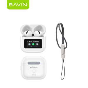 BAVIN BA82 Smart Wireless Earphones with LCD touch Screen HiFi Sound Quality & Long Battery Life Smart Bluetooth Earbuds