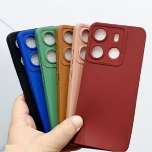 Case Infinix Smart 7 Case Hp Aesthetic warna Hijau Hitam Biru Merah Case lentur bunkus hp