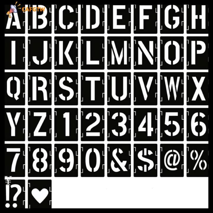 CAFGTW Numbers Letter Stencils 2/3/4/5inch Large Alphabet Drawing ...