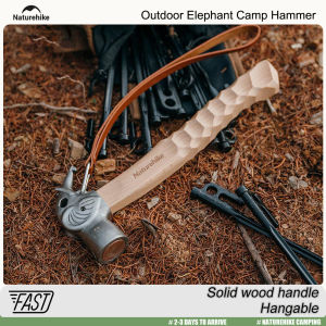 Naturehike Outdoor Elephant Camping Hammer Multifunctional Tool Hammer Portable Tent Ground Nail Hammer with Holding Strap