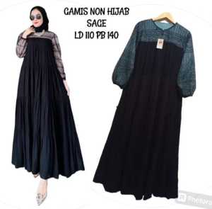 GAMIS LENGAN KOMBINASI // GAMIS RAYON PREMIUM// GAMIS VIRAL