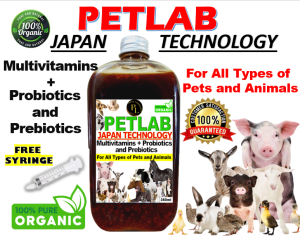 DOG CAT POULTRY PIGGERY - PROBIOTICS AND PREBIOTICS AND MULTIVITAMINS PETLAB JAPAN TECHNOLOGY