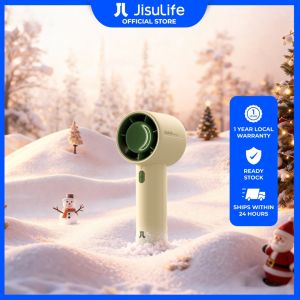 JisuLife Life10 Handheld Fan 28H Battery Life 5-Speed 4000mAh Portable & Ultra-Light Fan - Christmas Edition