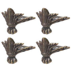 【On Sale】4Pcs 90-degree Angle Decorative Table Corner Cover Box Metal Edge Protector Guard Decor Furniture Accessories