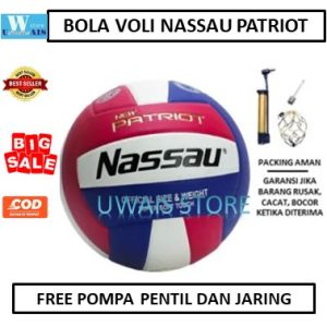 Bola Voli NASSAU Patriot AsIi - Bola Volly NASSAU New Patriot - Bola Voli Nassau OriginaI - Bola Volley Empuk Turnamen Murah - Bola Voli Dewasa Anak Latihan