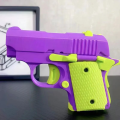 3D Gravity Knife Model Gun Mini 1911 Non-Firing Bullets Toy Gun Jumping Small Radish Knife Decompression Toy Butterfly Knife. 