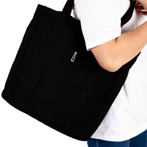 Tas Tote Bag Pria Smith Berlin Toby Katun Premium Water Resistant Resleting Muat Laptop 14inch Tas Jinjing Tali Panjang