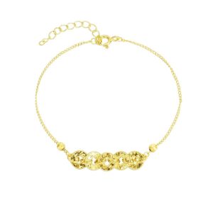 Glittering Five Emperors Coin Wealth Bracelet Womens Elegant Adjustable Bracelet Lucky Coin Charm Bracelet Feng Shui Jewelry 五帝钱币招财手链