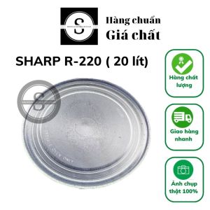 Đĩa lò vi sóng Sharp R-220 ( 20 lít ) hàng chính hãng  Đĩa thuỷ tinh lò vi sóng Sharp r220 20 lít