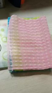 24H SHIP⚡GJCUTE Nylon Rửa Khăn Vải Làm Đẹp Da Cơ Thể Tẩy Tế Bào Chết Tắm Rửa Phòng Tắm WTD