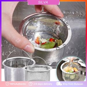 Stainless Steel Sink Drains Strainer MultiSize Universal Kitchen Sink Waste Catcher Anti-blocking Filter Screen Sink Basket Strainer Replacement