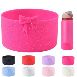WH Flashing Bow Silicone Boots Suitable for Freesip 24oz/32oz Water Bottle Accessories without BPA