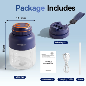 1300ml Portable Vegetable Juice Extractor - Compact Wireless Electric Blender Cup