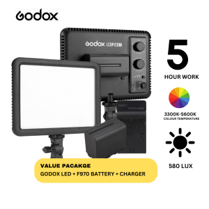 🔥READY STOCK🔥GODOX LED P120C Ultra-thin Lightweight 3300K-5600K LED Video Light Panell for Photo and Video Camera