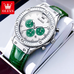 OLEVS Original Jam Tangan Wanita Top Switzerland Imported Multi Function Inlaid Beautiful Diamond Dial One Year Of Warranty 30m Waterproof Calendar Is Exquisite And Luxurious Korean Womens Watch 【Multi Style Color】